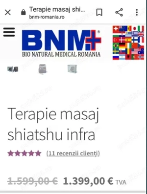 Aparat masaj - presopunctura - Shiatshu, Infrarosii BNM+  - imagine 3