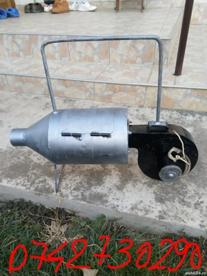 Pirlitoare pt porci cu lemne cu ventilator 12 v