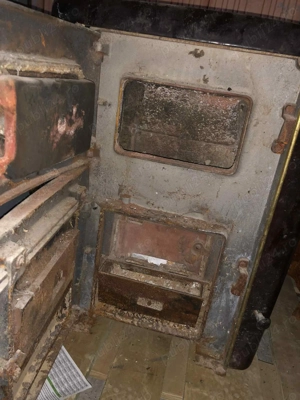 Soba cu Plita emailata Din Fonta  - imagine 4