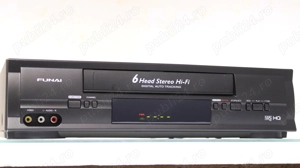 Video Funai,6 head,stereo(VHS).