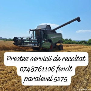 Prestez servicii de recoltat 