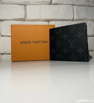 Portofel Louis Vuitton Monogram Eclipse Black, nou cu cutie