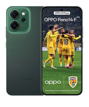 Telefon OPPO Reno 14 F 5G, 256GB, 8GB RAM, Dual SIM, Luminous Green