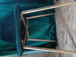 Vând 3 scaune verde smarald 