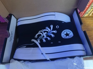 Tenisi dama Converse Chuck Taylor All Star Lift Hi, Negru