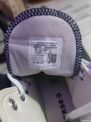 Tenisi dama Converse Chuck Taylor All Star Lift Hi, Negru - imagine 3