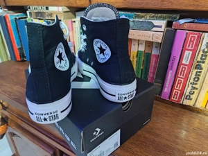 Tenisi dama Converse Chuck Taylor All Star Lift Hi, Negru - imagine 2