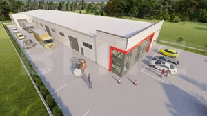 Hala moderna, acces din E576, birouri, 1658 mp utili, rampa andocare, ISU