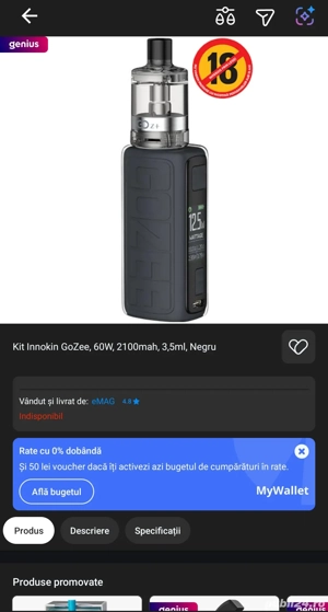 Kit Tigara electronica Innokin GoZee black