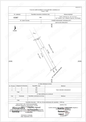 Teren 1000 mp Adunatii Copaceni Sat. Varlaam - imagine 2