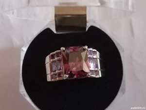 inel de dama din argint 925 sterling placat cu rodiu