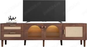 Comodă TV Azkoeesy din ratan 180cm  (WF317029AAA WF317030AAA)