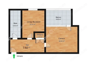 Apartament cu 2 camere la etaj 1 si loc de parcare zona Calea Dumbravi - imagine 7