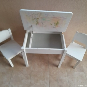 Vand masuta cu saune si birou pentru copii