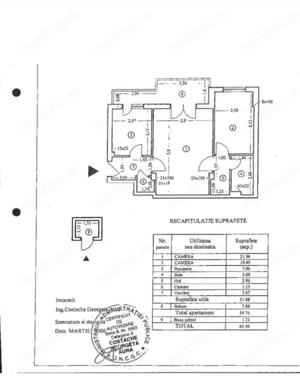 Apartament cu 2 camere 59,76 mp - piata Amzei - imagine 11