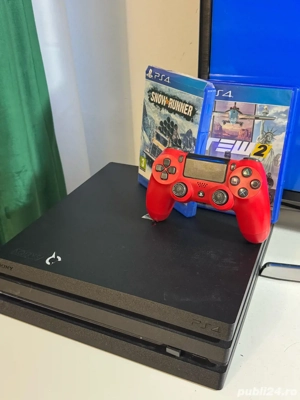 vand ps 4 pro cu tot cu jocurile:snowrunner si fifa 22