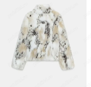 Palton scurt Zara, blana artificiala