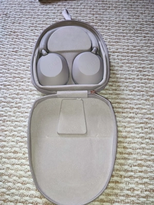 Casti SONY WH-1000XM5, Bluetooth, Over-Ear, Microfon, Noise Cancelling, roz