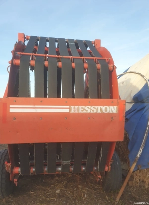 Presa baloti rotunzi Hesston - imagine 3