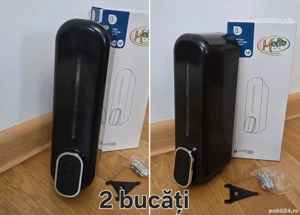 Dozatoare de săpun lichid, detergent vase, gel de duș sau șampon - montaj pe perete - 2 buc