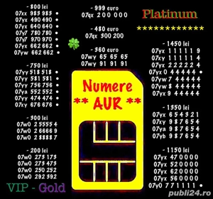 Numar Telefon Vip Aur Gold * Numere Top Orange