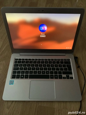 Laptop Asus Slim intel core m3 carcasa metalica,Windows 10 Pro,8gb ram ddr4,SSD 256gb memorie,functi