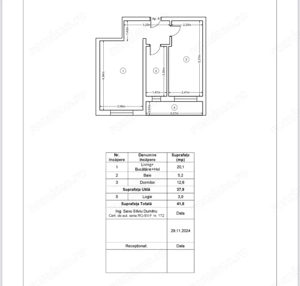 Apartament nou, 2 camere, 41,8 mp, Zona Ipotesti
