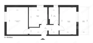 Apartament 3 camere, 55 mp utili + balcon, zona Ghirodei