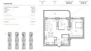 Apartament 2 Camere + Birou - 3 A/Hils Nord-Pipera-Autostrada A 3 / Comision 0%  - imagine 8