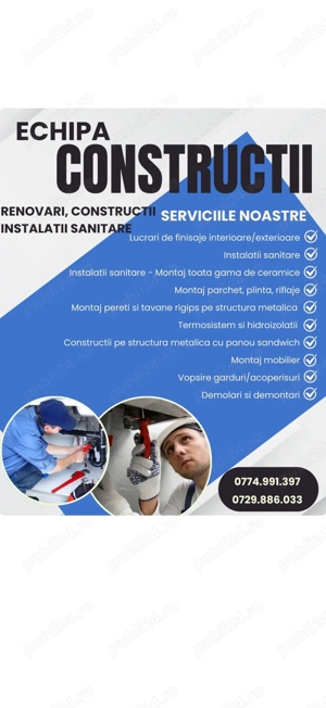Executăm renovări interioare complete