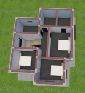 Casa P+1 zona Damila, teren 613 mp, 2 fronturi  - imagine 4