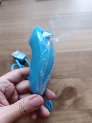 Nunchuk albastru compatibil Nintendo Wii   produs nou