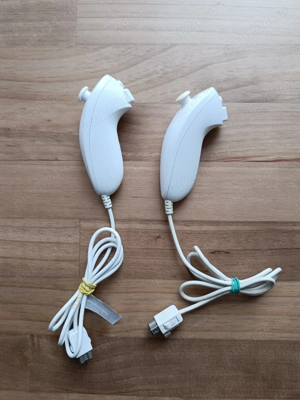 Nunchuk Original Nintendo Wii Alb - imagine 3