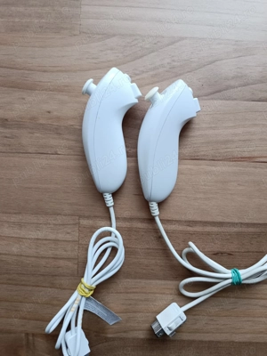 Nunchuk Original Nintendo Wii Alb - imagine 5