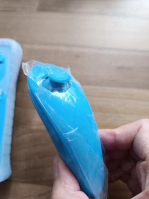 Set Nintendo Wii Controller albastru - Wii Mote cu Motion Plus Inside + Nunchuk  - imagine 2