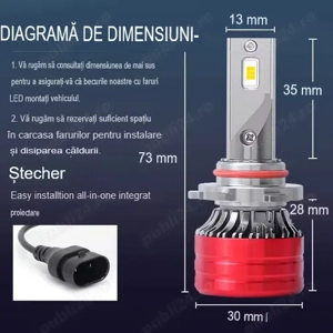 Bec far LED XHP 120W becuri faruri și proiectoare de ceață - imagine 9