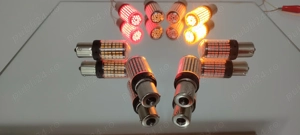 Bec semnalizare LED galben/ portocaliu 2025 bec LED semnalizare P21W (1156) BA15S; becuri LED semnal - imagine 4