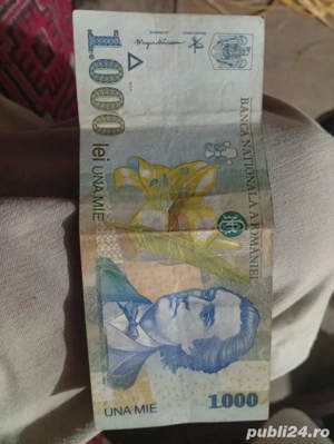 vand bacnota de 1000 lei cu 5000 lei
