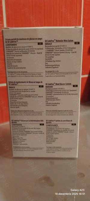 Vând set Glucometru SD CodeFree sigilat - imagine 3