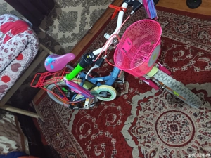 vînd bicicleta copii plus trotineta