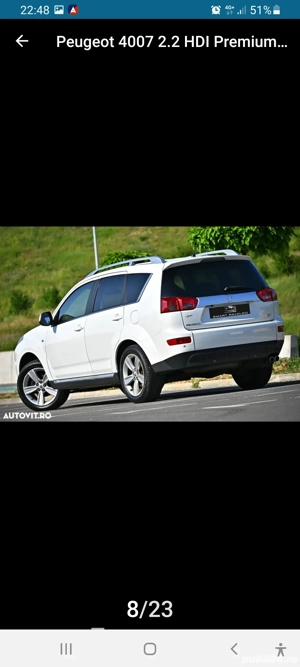 Peugeot 4007 an 2010 motorina - imagine 3