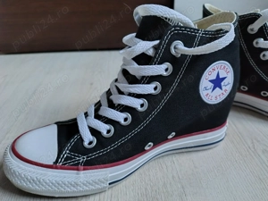 Converse Chuck Taylor All Star Lux Wedge High Black Womens Lift Hi Size 37