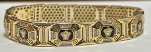 bratara din aur galben 14k Versace
