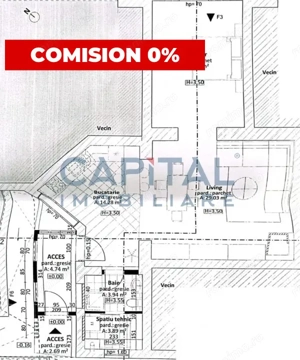 Comision 0 %  Apartament in vila, 70mp, curte comuna, 2 parcari