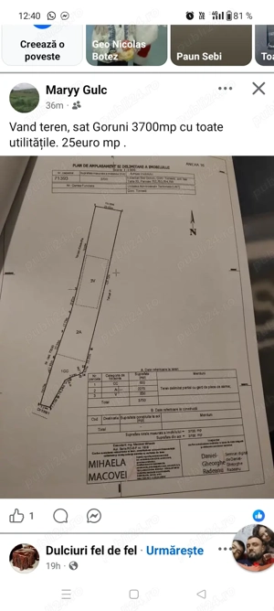 Teren de vânzare intravilant 25euro negociabil  - imagine 2