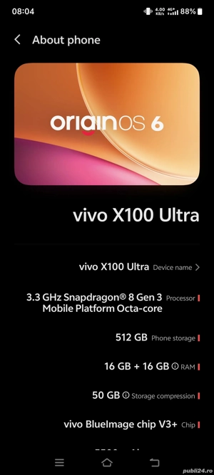 Vivo x100 Ultra 512 Gb 