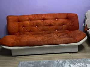 vând set canapea și fotoliu extensibile