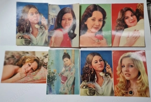 8 cărți poștale 3D, anii 1970