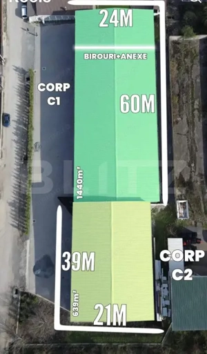 Doua hale industriale 620 - 1500 mp, Campenesti /Apahida - imagine 3
