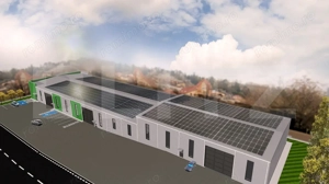 Doua hale industriale 620 - 1500 mp, Campenesti /Apahida